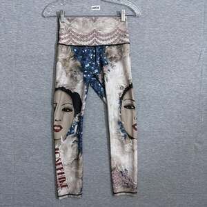 Yoga Democracy Women's XS Printed Cropped Leggings